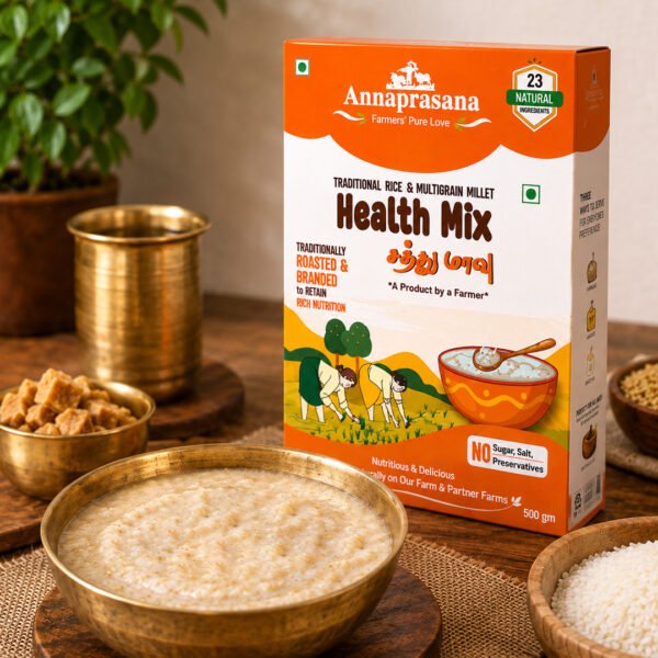 Annaprasana Traditional Health Mix (500g) – 23 Natural Grains, Millets & Pulses